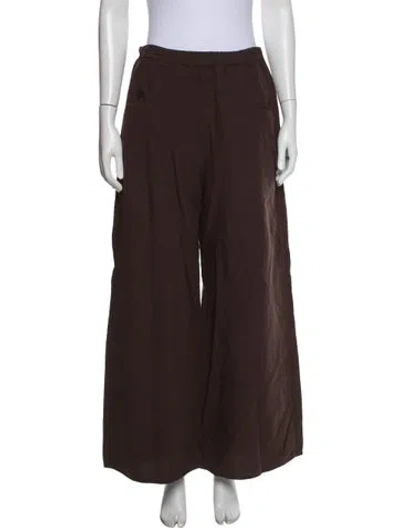 Pre-owned Sofie D'hoore Wide Leg Pants In Brown