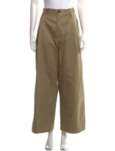 Pre-owned Sofie D'hoore Wide Leg Pants In Green