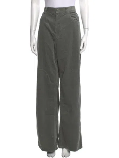 Pre-owned Sofie D'hoore Wide Leg Pants In Green/grey