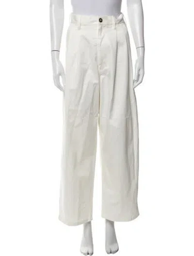 Pre-owned Sofie D'hoore Wide Leg Pants In Neutrals
