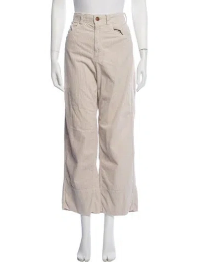 Pre-owned Sofie D'hoore Wide Leg Pants In Neutrals