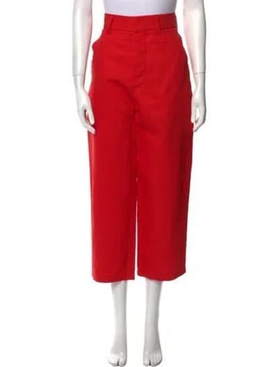 Pre-owned Sofie D'hoore Wide Leg Pants In Red
