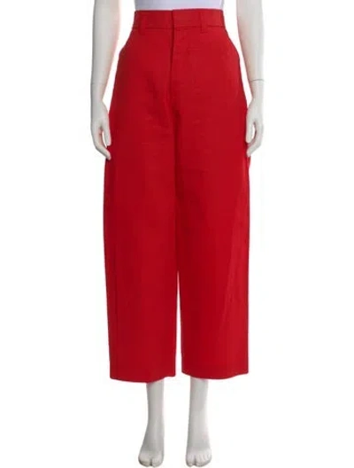 Pre-owned Sofie D'hoore Wide Leg Pants In Red