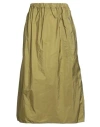 Sofie D'hoore Woman Maxi Skirt Military Green Size 10 Polyester In Green
