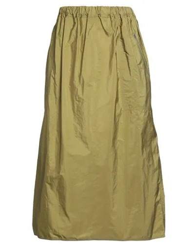Sofie D'hoore Woman Maxi Skirt Military Green Size 10 Polyester