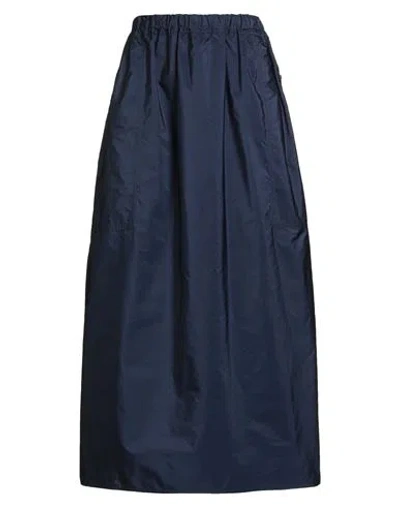 Sofie D'hoore Woman Maxi Skirt Navy Size 6 Polyester In Blue