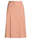 Sofie D'hoore Woman Midi Skirt Apricot Size 10 Cotton In Brown