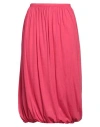 Sofie D'hoore Woman Midi Skirt Fuchsia Size 6 Wool In Fuchsia