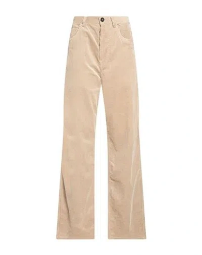 Sofie D'hoore Woman Pants Beige Size 4 Cotton In Multi
