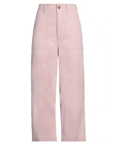 Sofie D'hoore Woman Pants Light Pink Size 8 Cotton