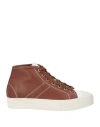 Sofie D'hoore Woman Sneakers Brown Size 7 Leather In Brown