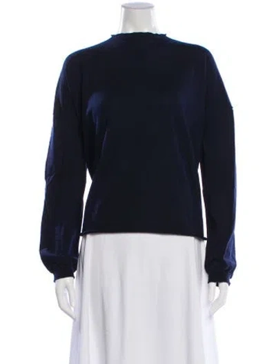 Pre-owned Sofie D'hoore Wool Bateau Neckline Sweater In Blue