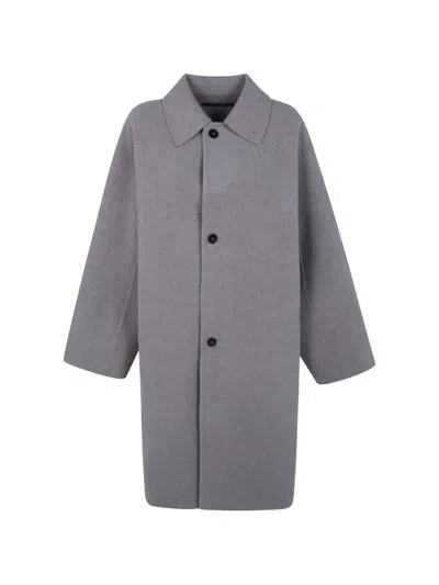 Sofie D'hoore Wool Button-up Jacket In Gray