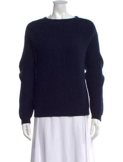 Pre-owned Sofie D'hoore Wool Crew Neck Sweater In Blue