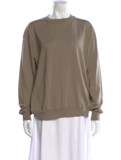 Pre-owned Sofie D'hoore Wool Crew Neck Sweater In Neutral