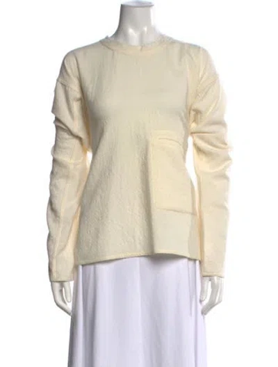 Pre-owned Sofie D'hoore Wool Crew Neck Top In Neutrals