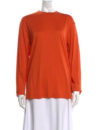 Pre-owned Sofie D'hoore Wool Crew Neck Top In Orange