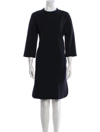 Pre-owned Sofie D'hoore Wool Knee-length Dress In Blue