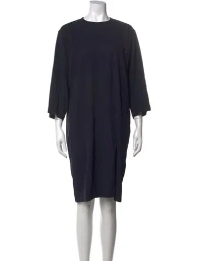 Pre-owned Sofie D'hoore Wool Knee-length Dress In Blue