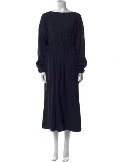 Pre-owned Sofie D'hoore Wool Long Dress In Blue