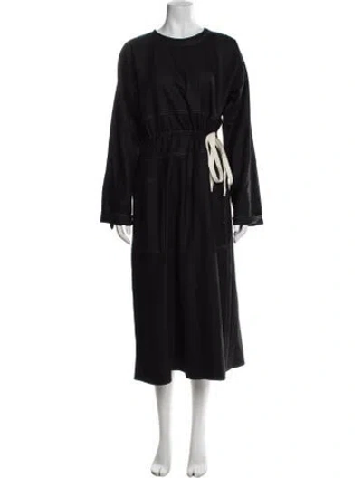Pre-owned Sofie D'hoore Wool Long Dress In Blue