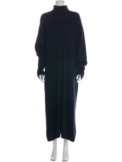 Pre-owned Sofie D'hoore Wool Long Dress In Blue
