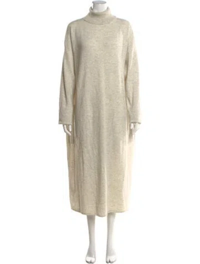 Pre-owned Sofie D'hoore Wool Long Dress In Neutrals