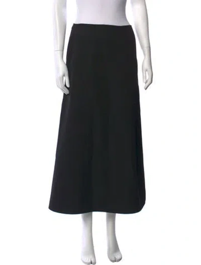 Pre-owned Sofie D'hoore Wool Long Skirt In Black