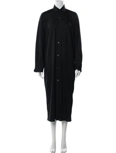 Pre-owned Sofie D'hoore Wool Midi Length Dress In Black