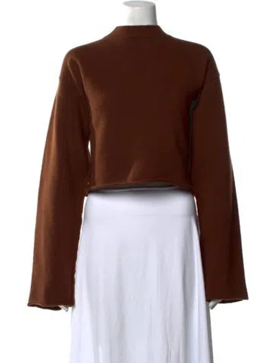Pre-owned Sofie D'hoore Wool Mock Neck Sweater W/ Tags In Brown