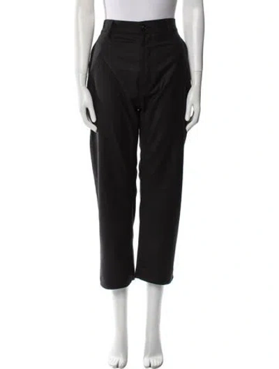 Pre-owned Sofie D'hoore Wool Straight Leg Pants In Black