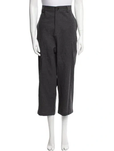 Pre-owned Sofie D'hoore Wool Straight Leg Pants In Gray
