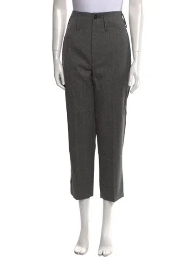 Pre-owned Sofie D'hoore Wool Straight Leg Pants In Gray
