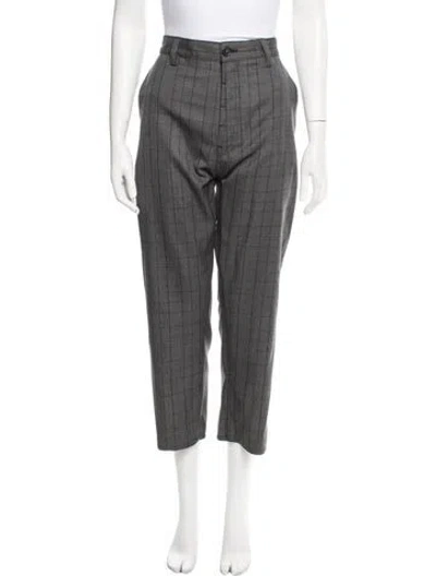 Pre-owned Sofie D'hoore Wool Straight Leg Pants In Gray
