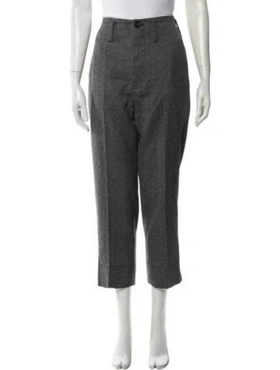 Pre-owned Sofie D'hoore Wool Straight Leg Pants In Gray