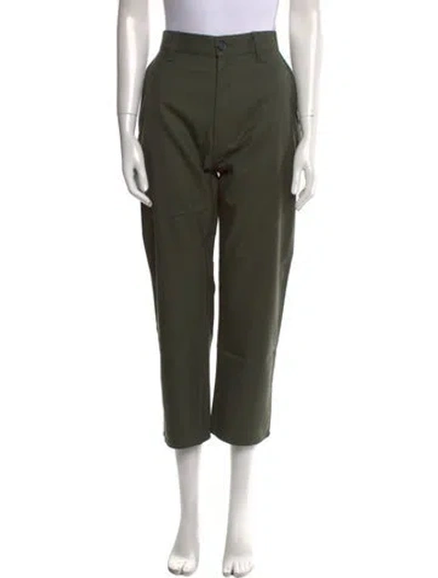 Pre-owned Sofie D'hoore Wool Straight Leg Pants W/ Tags In Green