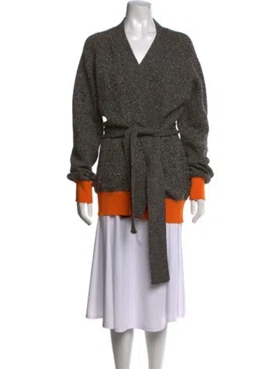 Pre-owned Sofie D'hoore Wool Tweed Pattern Sweater W/ Tags In Grey