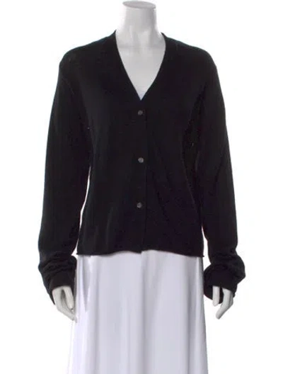 Pre-owned Sofie D'hoore Wool V-neck Sweater In Black