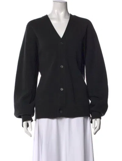 Pre-owned Sofie D'hoore Wool V-neck Sweater In Black