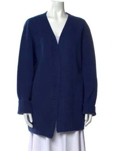 Pre-owned Sofie D'hoore Wool V-neck Sweater In Blue
