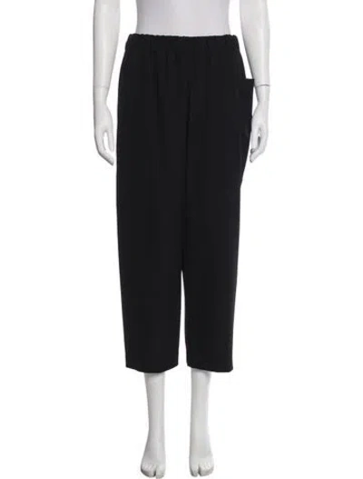 Pre-owned Sofie D'hoore Wool Wide Leg Pants In Black