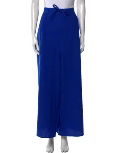 Pre-owned Sofie D'hoore Wool Wide Leg Pants In Blue