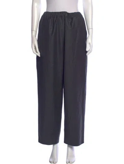 Pre-owned Sofie D'hoore Wool Wide Leg Pants In Gray