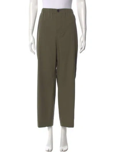 Pre-owned Sofie D'hoore Wool Wide Leg Pants In Green