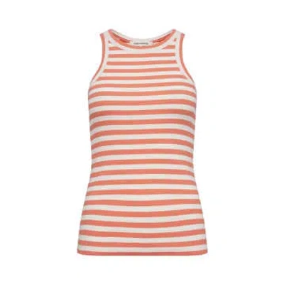 Sofie Schnoor Top Coral Striped In Pink