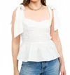 Sofie The Label Audrey Top In Off-white In White