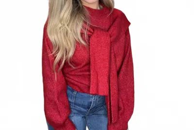 Sofie The Label Beau Shoulder Ties Sweater In One Color In White