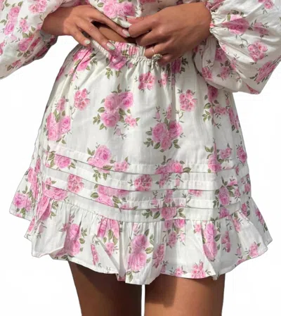 Sofie The Label Becca Mini Skirt In Pink In Multi