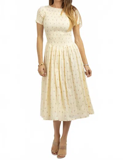 Sofie The Label Bianca Ditsy Dress In Yellow