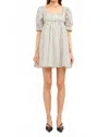 Sofie The Label Bobbi Mini Dress In Ivory Striped In Multi